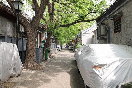 黑芝麻胡同 - 位于区域的西北部，呈东西走向